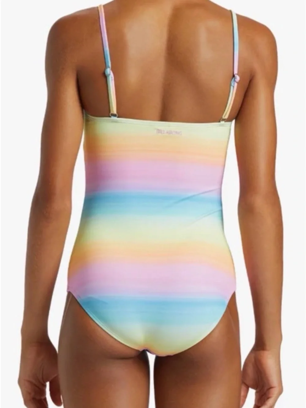 Billabong Vista Dreamin Rainbow Cutout One-Piece Kids Swimsuit - Multi